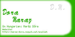 dora maraz business card