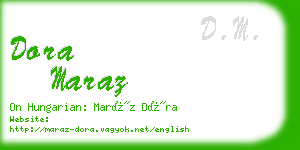 dora maraz business card